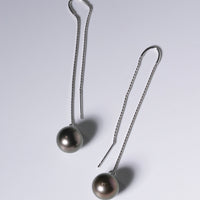 Tahitian Saltwater Cultured Pearl Earrings #1951