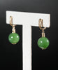 14k Siberian Jade Ball Earrings #2548