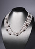 FRESHWATER ROW PEARL NECKLACE #1592