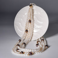 FRESHWATER ROW PEARL NECKLACE #1592