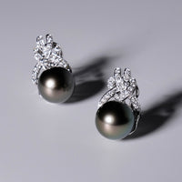 14k Tahitian Saltwater Pearl Earrings #1613