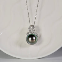 14k Tahitian Saltwater Pearl Pendant #2103