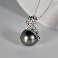 14k Tahitian Saltwater Pearl Pendant #2103