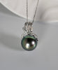 14k Tahitian Saltwater Pearl Pendant #2103