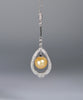 CULTURED SOUTH SEA GOLD PEARL PENDANT #1656