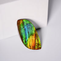 DOUBLE-SIDED FREEFORM AMMOLITE LOOSE GEMSTONE #A368