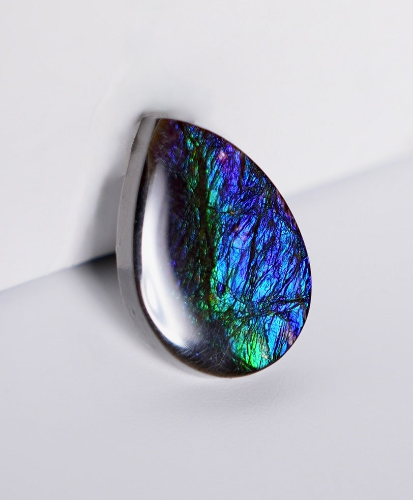 Water Drop Ammolite Loose Gemstone #A349