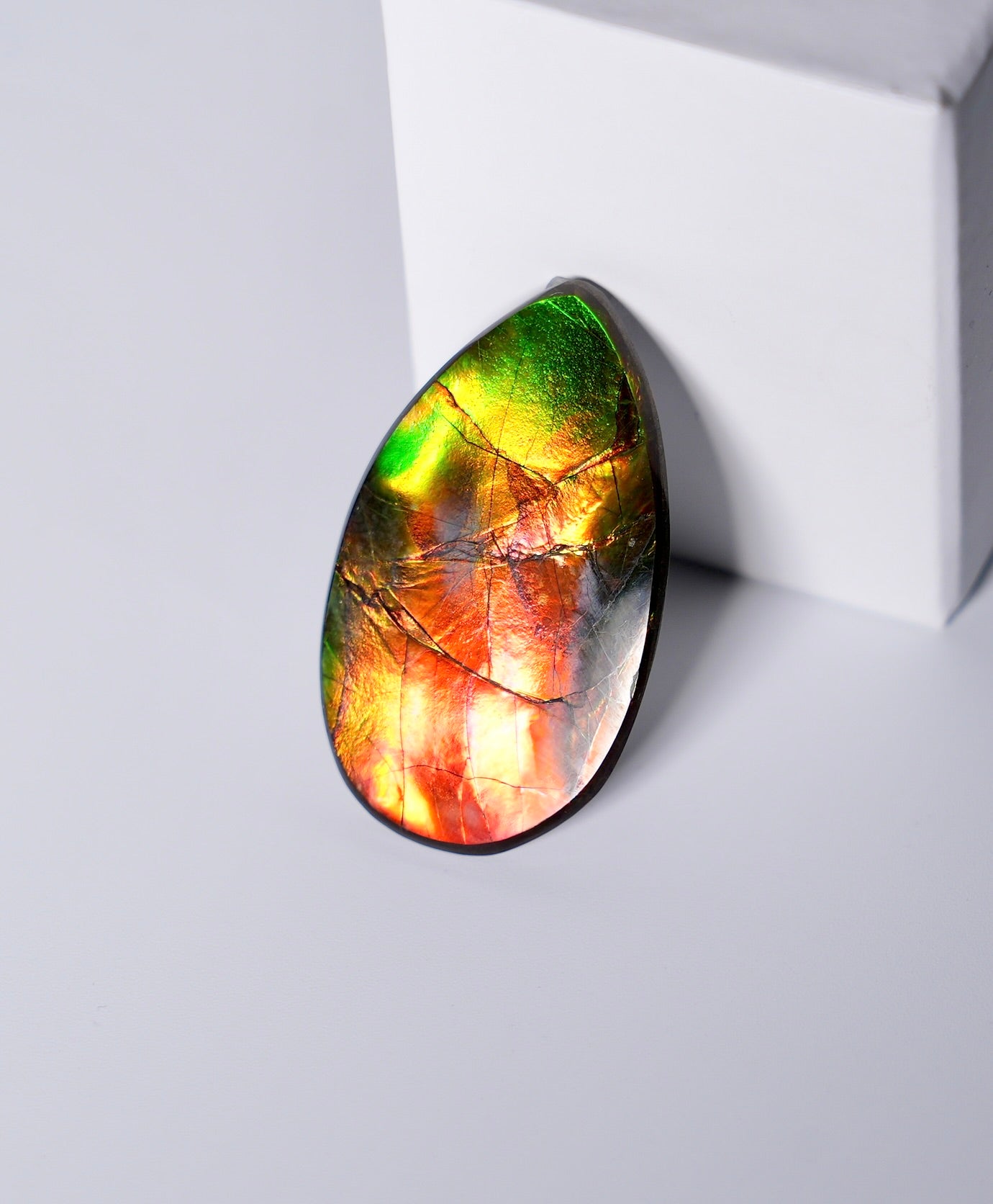 Water Drop Ammolite Loose Gemstone #A784