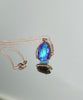 18k Waterdrop Ammolite Pendant #1971