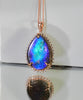 18k Waterdrop Ammolite Pendant #1971