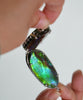 Long Oval Ammolite Pendant #1977