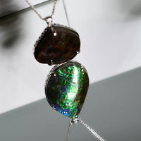 Waterdrop Ammolite Pendant #1980