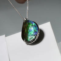 Waterdrop Ammolite Pendant #1980