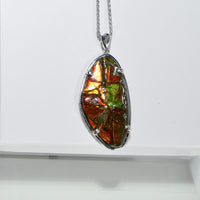 Freeform Ammolite Pendant #1981