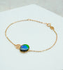 AAA Canadian Ammolite Gold Bracelet 18K|#5057