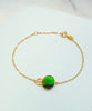 AAA Canadian Ammolite Gold Bracelet 18K|#5057
