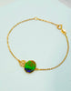 AAA Canadian Ammolite Gold Bracelet 18K|#5057
