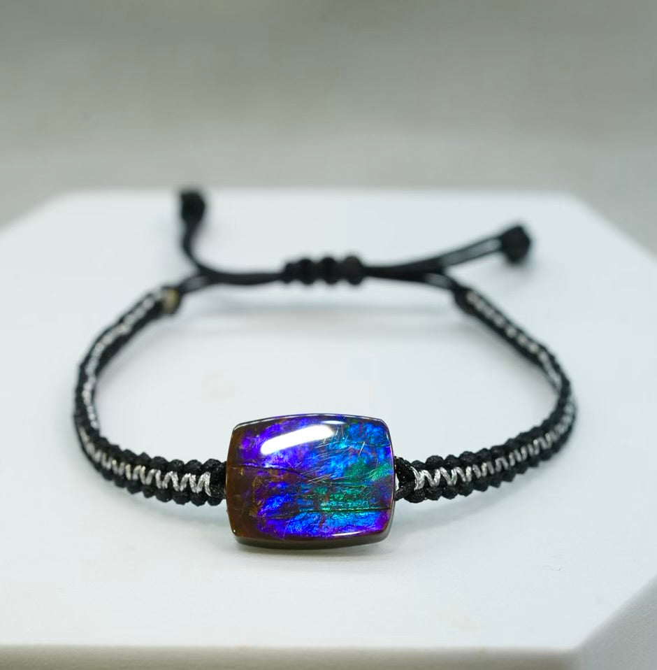 Ammolite Bracelet - Handcrafted Protection & Good Luck Talisman AA｜#3235