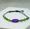 Ammolite & Jade Bracelet - Handcrafted Protection & Good Luck Talisman A｜#3241