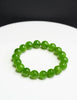 Natural Canadian Polar Nephrite Jade Beaded Bracelet - 10mm Imperial Green AAA+|#5064