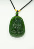 Canadian Polar Jade Formless Buddha Pendant AAA Natural Jade 39mm|#5072
