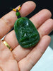 Canadian Polar Jade Formless Buddha Pendant AAA Natural Jade 39mm|#5072