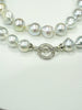 Japanese Baroque Akoya Saltwater Cultured Pearl Necklace (8-11mm) | Statement High Luster Strand 30" | 925 Sterling Silver Clasp | #5069