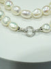 Freshwater Pearl Necklace 22" |High Luster Baroque Cultured Pearls |Sterling Silver Clasp | #5065