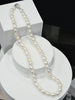 Freshwater Pearl Necklace 22" |High Luster Baroque Cultured Pearls |Sterling Silver Clasp | #5065