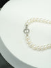 Solid 925 sterling silver tarnish resistant clasp on genuine freshwater pearl strand necklace