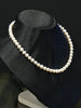 18 inch natural freshwater cultured pearl necklace princess length drape with 925 sterling silver clasp