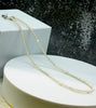 High luster white freshwater cultured rice pearls showing mirror reflections