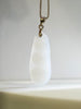Natural Hetian White Nephrite Jade Lucky Fortune Bean Pendant (Lucky Pea Pod) | 925 Sterling Silver | #5072