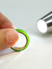 Natural Canadian Polar Jade Band Ring with 14K Solid Gold Bezel Trim – Size 5.5| Certified in Canada | #5081