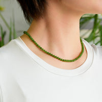 16.8" Polar Jade Beaded Necklace #2517