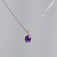 14K AMETHYST PENDANT #2019