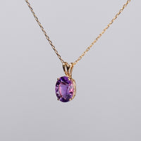 14K AMETHYST PENDANT #2019