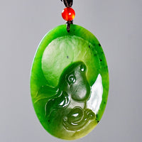 Canadian Jade Rabbit Pendant Necklace #2056