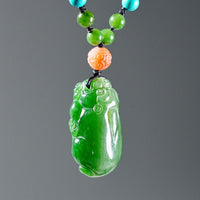 SIBERIAN JADE PIXIU PENDANT #2026