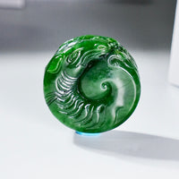 HAND CARVED HORSE JADE PENDANT #2020