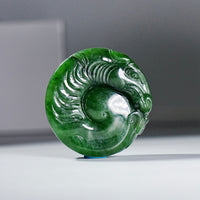 HAND CARVED HORSE JADE PENDANT #2020