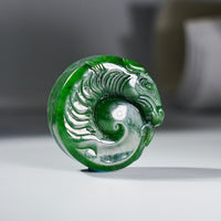 HAND CARVED HORSE JADE PENDANT #2020