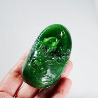 HAND CARVED JADE PENDANT #2021