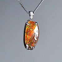 Freeform Ammolite Pendant #1998