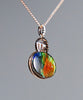 18k Ammolite Gourd Pendant #2077