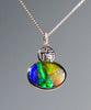 18k Ammolite Gourd Pendant #2076