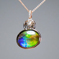 18k Ammolite Gourd Pendant #2075