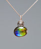 18k Ammolite Gourd Pendant #2075