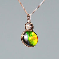 18k Ammolite Gourd Pendant #2075