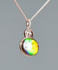 18k Ammolite Gourd Pendant #2075